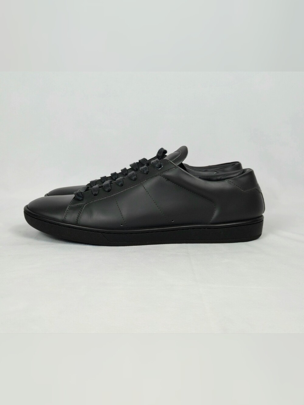 Saint Laurent SL/01 Gray Leather Low-Top Sneakers | US 10.5/EU 43.5 | Dust Bag - Picture 4 of 12